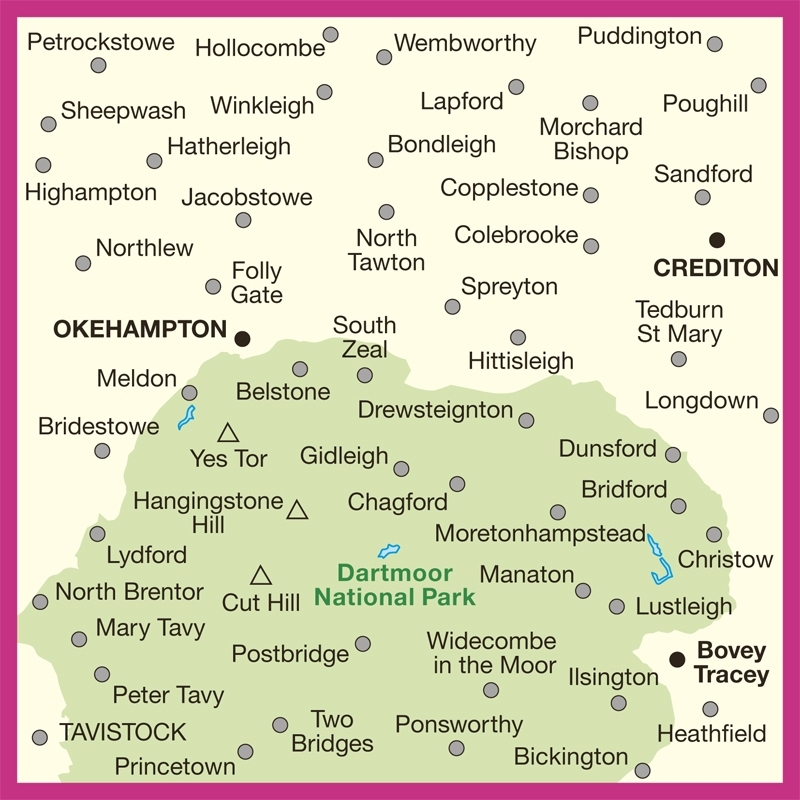 MAP,O/S Okehampton & North Dartmoor (with Download)